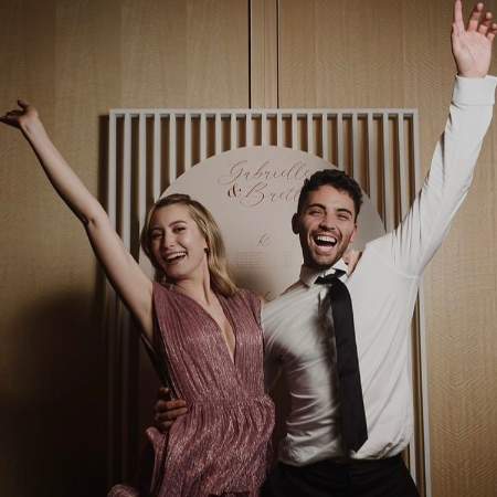 Olivia Macklin with her boyfriend